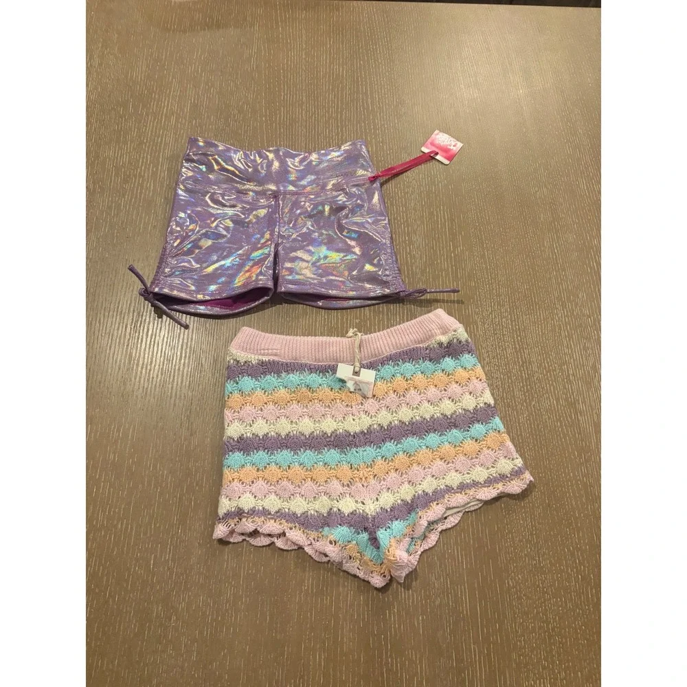 Girls Clothing Lot 2 NWT Tops 2 NWT‎ Shorts Sizes 7 8 10 Justice